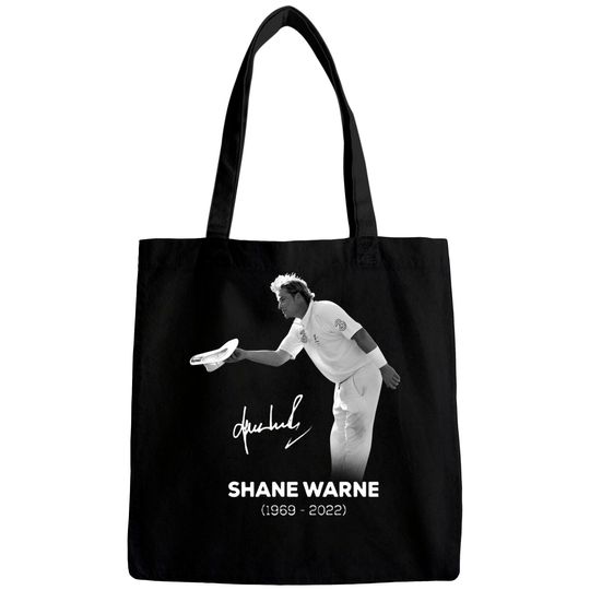 Discover RIP Shane Warne Signature Bags, Memories Shane Warne  1969-2022 Bags