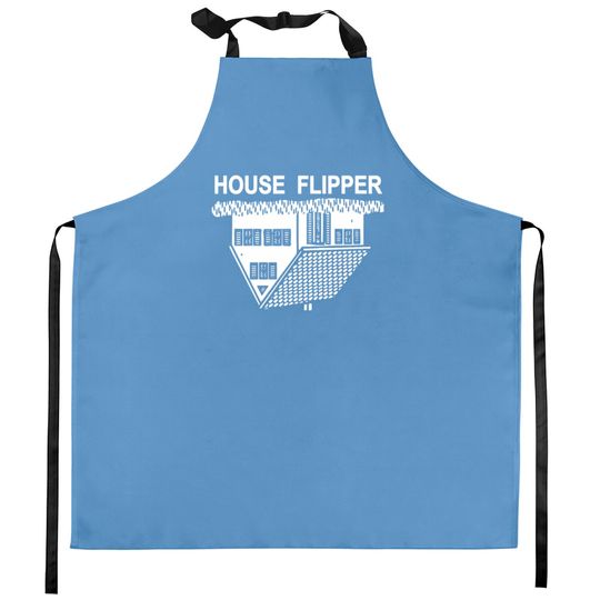 Discover FUNNY HOUSE FLIPPER - REAL ESTATE Kitchen Apron Kitchen Aprons