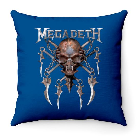 Discover Vintage Megadeth The Best Throw Pillows, Megadeth Throw Pillow, Throw Pillow For Megadeth Fan, Streetwear, Music Tour Merch, 2022 Band Tour Throw Pillow