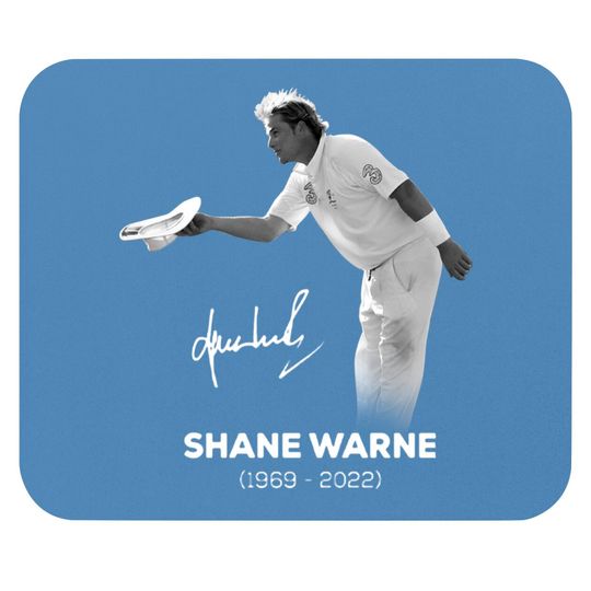 Discover RIP Shane Warne Signature Mouse Pads, Memories Shane Warne  1969-2022 Mouse Pads