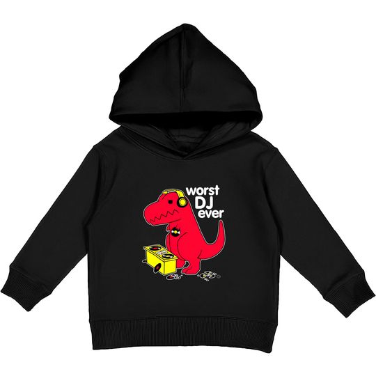 Discover Worst DJ Ever Kids Pullover Hoodies