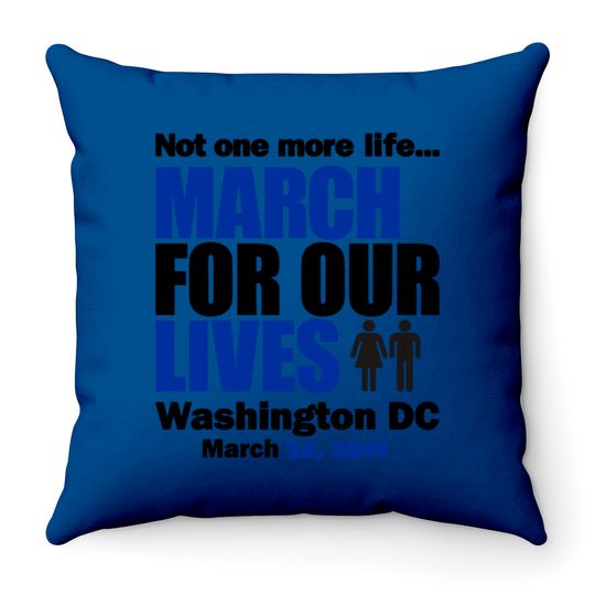 Discover March for our Lives Washington DC 1 Throw Pillows