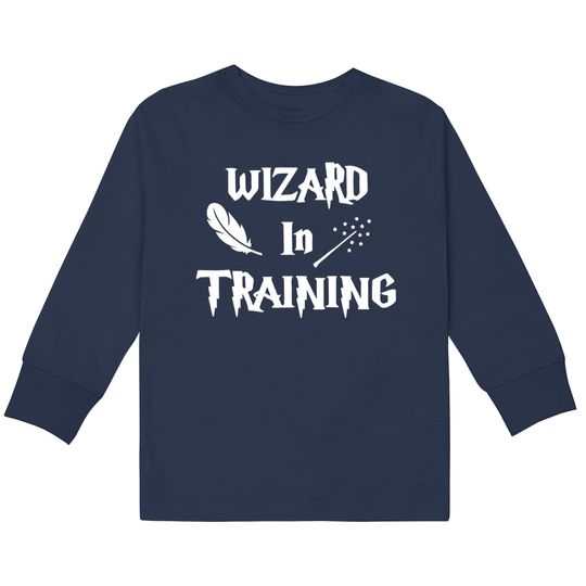 Discover Wizard in Training  Kids Long Sleeve T-Shirts