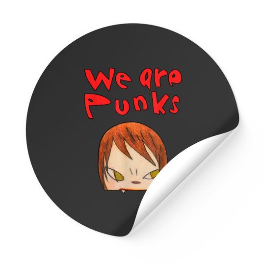 Discover yoshitomo nara we are punks Stickers