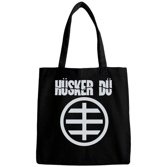 Discover Blue Husker Du Circle Logo 1 Tee Bags