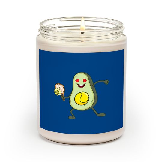 Discover Tennis Avocado tennis player girl gift Scented Candles