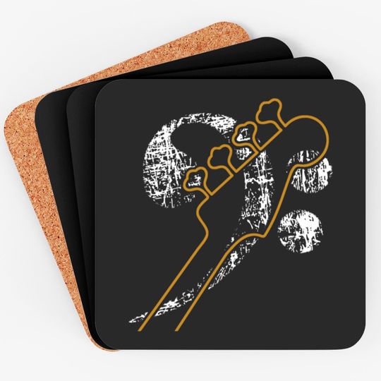 Discover Bass Clef - Bass Guitar Coasters