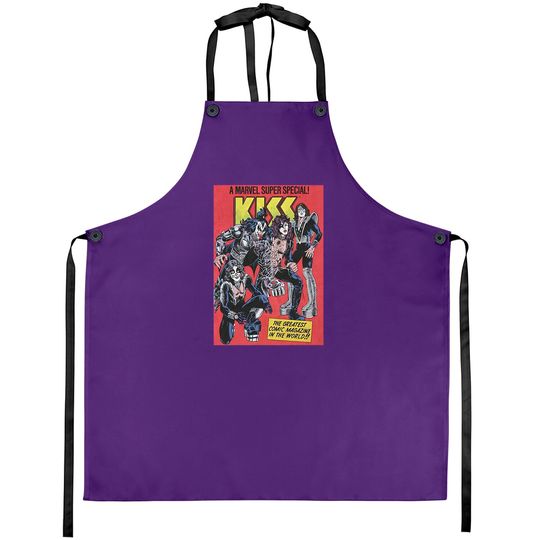 Discover Marvel KISS Special Comic Cover Aprons