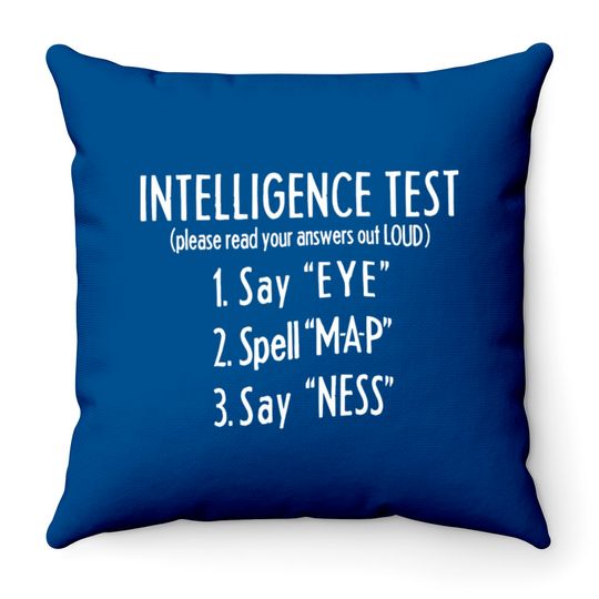 Discover Eye Map Ness Funny Throw Pillows