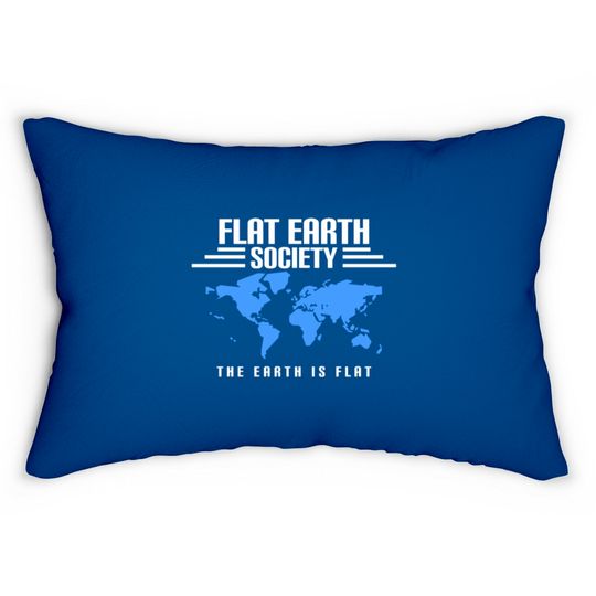 Discover Flat Earth Lumbar Pillows
