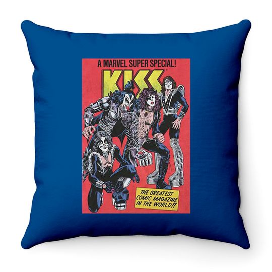 Discover Marvel KISS Special Comic Cover Throw Pillows
