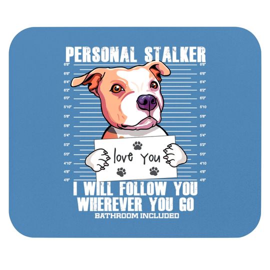 Discover Stalker Pitbull Dog Cartoon - Pitbull - Mouse Pads