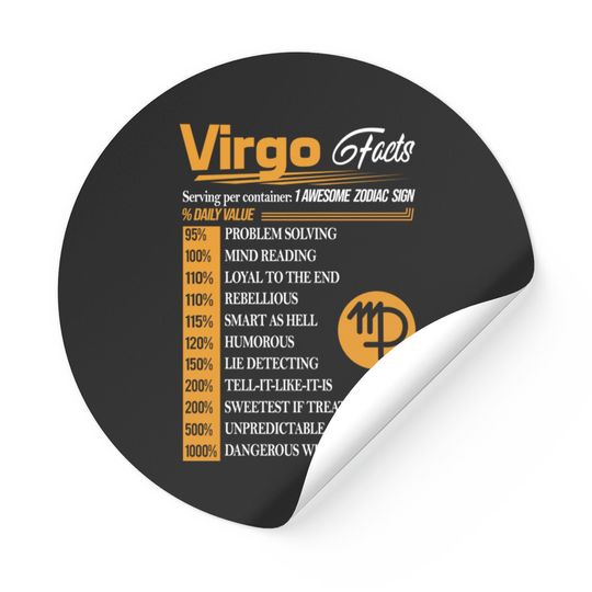 Discover VIRGO FACTS - Virgo Facts - Stickers
