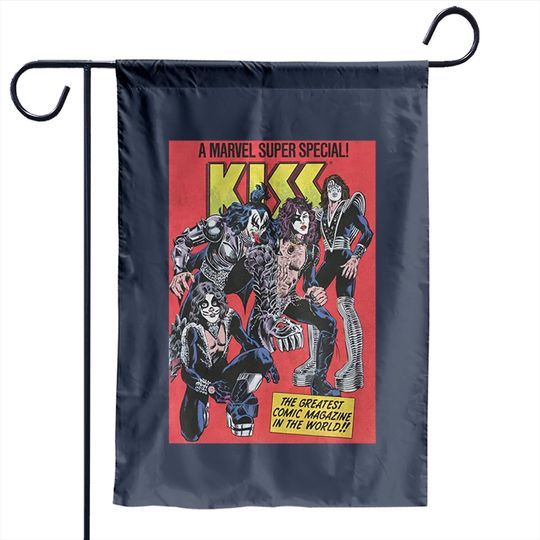 Discover Marvel KISS Special Comic Cover Garden Flags