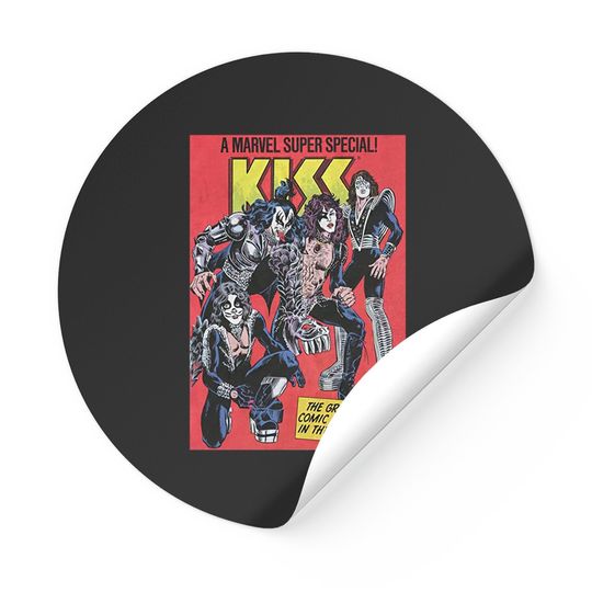 Discover Marvel KISS Special Comic Cover Stickers
