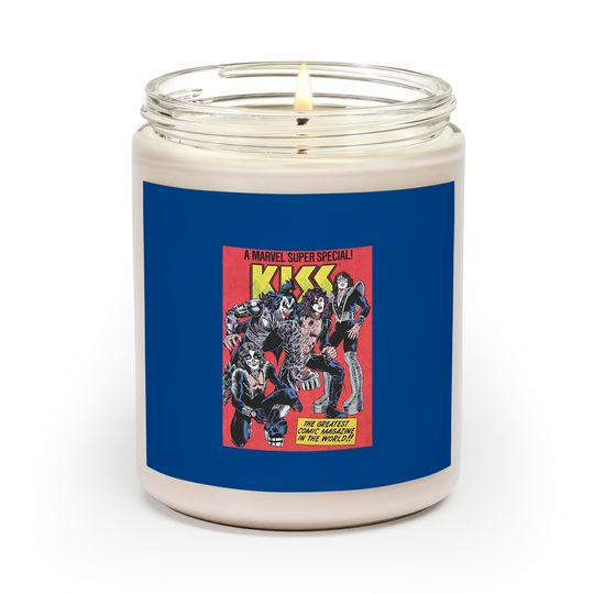 Discover Marvel KISS Special Comic Cover Scented Candles