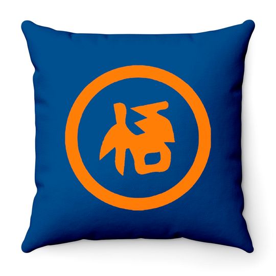 Discover japanese letter written on goku suit is GOKU - Dragon Ball Z - Throw Pillows