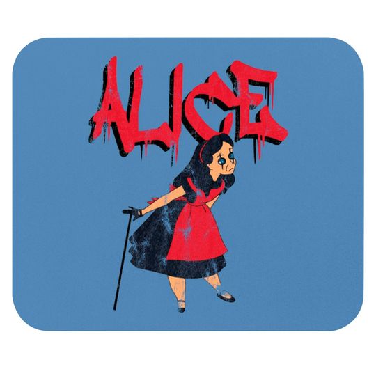 Discover Alice In Wonderland Vs Alice Cooper - Alice Cooper - Mouse Pads
