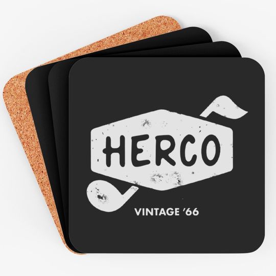 Discover Herco Guitar Picks - retro '66 logo - Guitar Gear - Coasters
