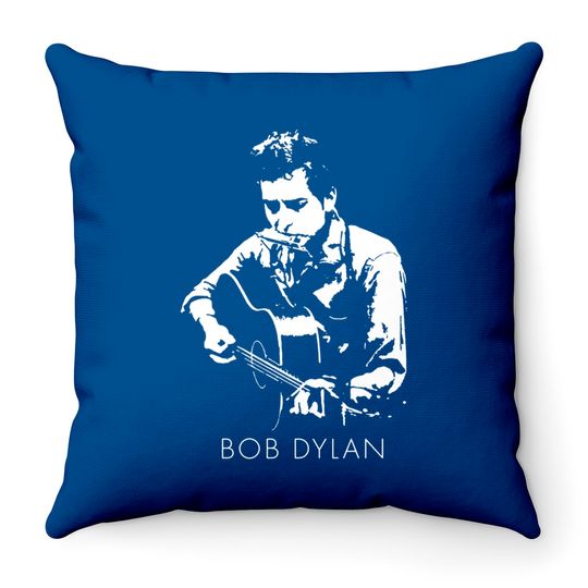 Discover Bob Dylan - Guitar - Bob Dylan - Throw Pillows