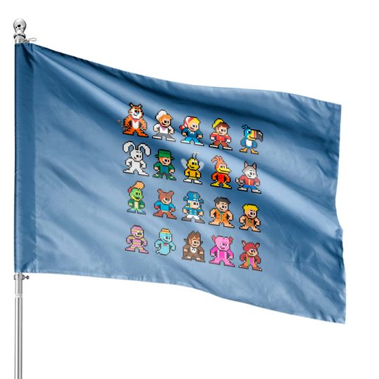 Discover Retro Breakfast Cereal Mascots - Cereal - House Flags