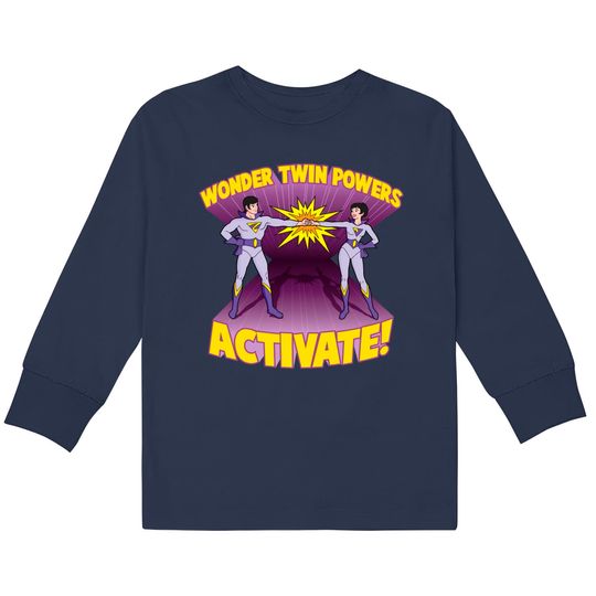 Discover Wonder Twin Powers Activate! - Wonder Twins -  Kids Long Sleeve T-Shirts