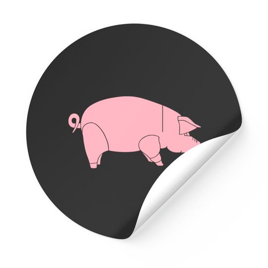 Discover PIG FLOYD Sticker, the 70s Stickers, Pink Floyd Sticker, pink floyd Sticker, retro Sticker,rock Sticker, pink pig - Pink Floyd - Sticker
