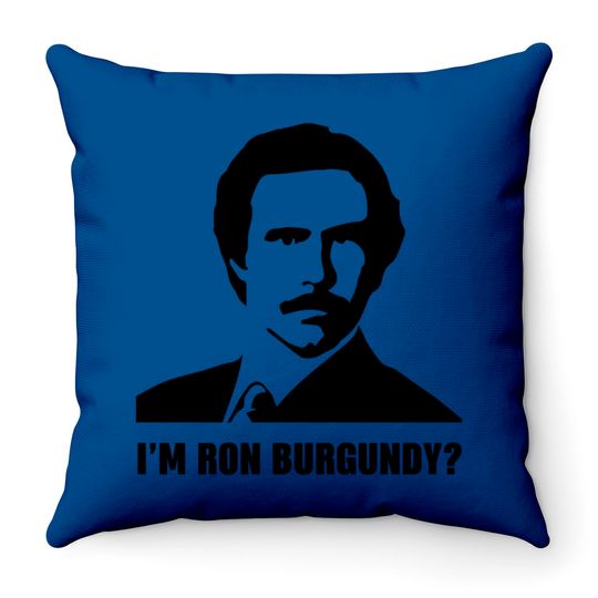 Discover I'm Ron Burgundy - Ron Burgundy - Throw Pillows