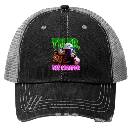 Discover Tyler the Creator Trucker Hats - Graphic Trucker Hats, Rapper Trucker Hats, Hip Hop Trucker Hats