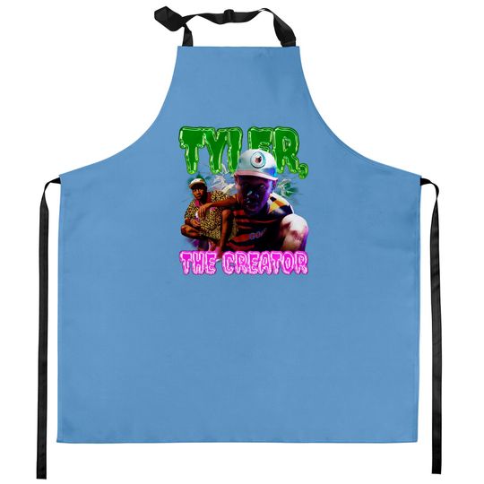 Discover Tyler the Creator Kitchen Aprons - Graphic Kitchen Aprons, Rapper Kitchen Aprons, Hip Hop Kitchen Aprons