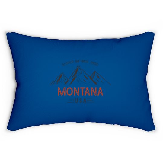 Discover Vintage Glacier National Park - Glacier National Park - Lumbar Pillows