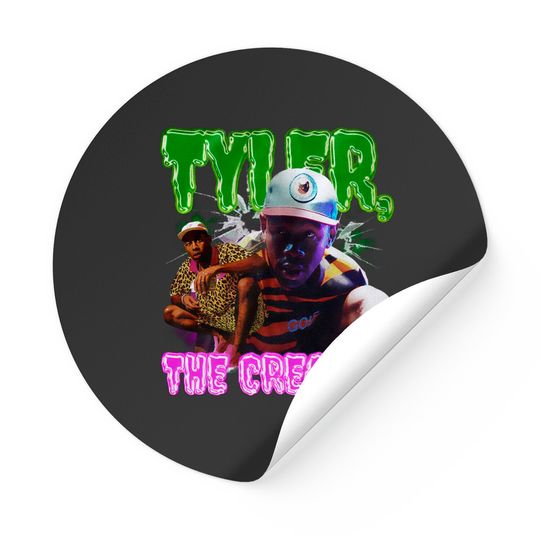 Discover Tyler the Creator Stickers - Graphic Stickers, Rapper Stickers, Hip Hop Stickers