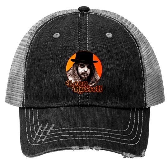 Discover Leon Russell ))(( Retro Country Folk Legend - Leon Russell - Trucker Hats
