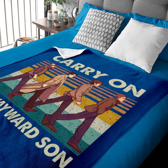 Discover Supernatural Carry On My Wayward Son Abbey Road Vintage Baby Blankets