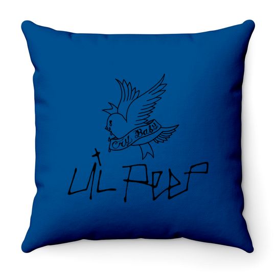 Discover Lil Peep Cry - Lil Peep - Throw Pillows