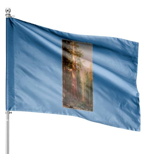 Discover Redwood Trees by Albert Bierstadt - Redwood Trees - House Flags