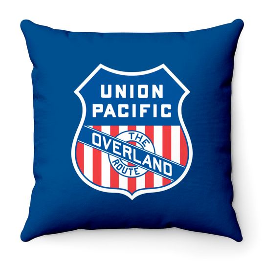 Discover Union Pacific Railroad Obsolete Logo - Union Pacific Railroad - Throw Pillows