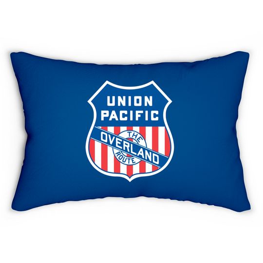 Discover Union Pacific Railroad Obsolete Logo - Union Pacific Railroad - Lumbar Pillows