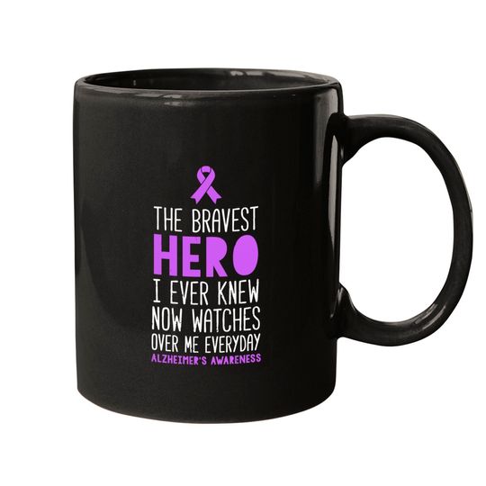 Discover The Bravest Hero Alzheimer'S Awareness - Awareness - Mugs