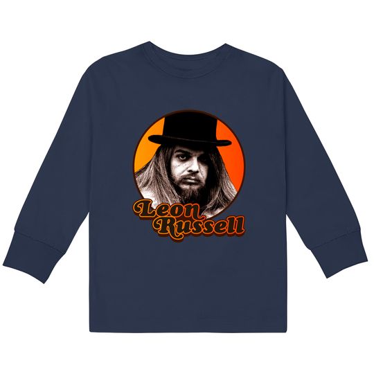 Discover Leon Russell ))(( Retro Country Folk Legend - Leon Russell -  Kids Long Sleeve T-Shirts