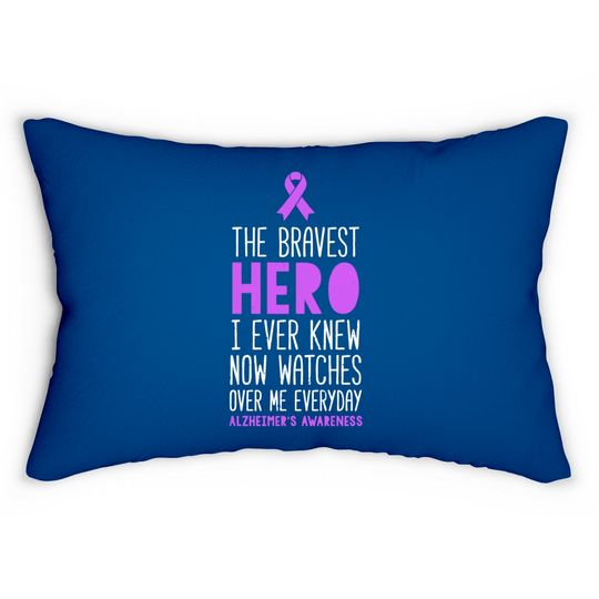 Discover The Bravest Hero Alzheimer'S Awareness - Awareness - Lumbar Pillows