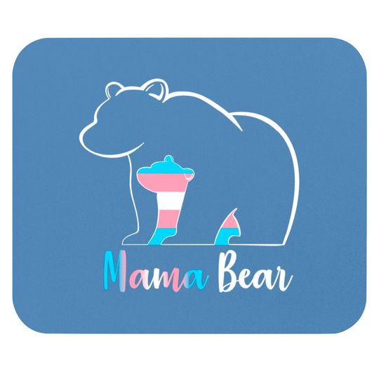 Discover LGBT Mama Bear Transgender Pride Equal Rights Rainbow Flag Mouse Pads