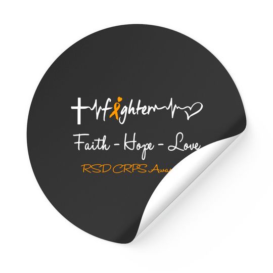 Discover RSD CRPS Fighter Faith Hope Love Support RSD CRPS Awareness Warrior Gifts - Rsd Crps Awareness - Stickers