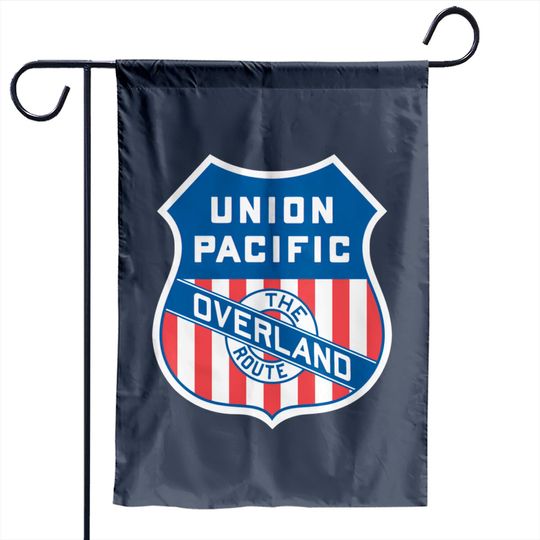 Discover Union Pacific Railroad Obsolete Logo - Union Pacific Railroad - Garden Flags