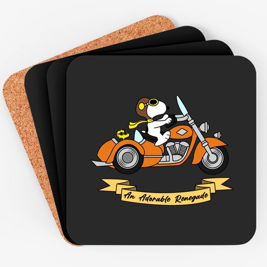 Discover Snoopy Motorcycle - Snoopy - Coasters