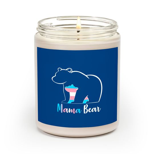 Discover LGBT Mama Bear Transgender Pride Equal Rights Rainbow Flag Scented Candles