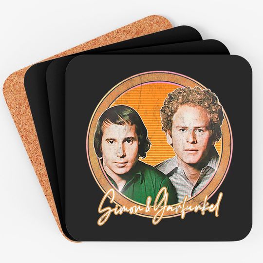 Discover Simon & Garfunkel / Retro Style Fan Design - Simon And Garfunkel - Coasters