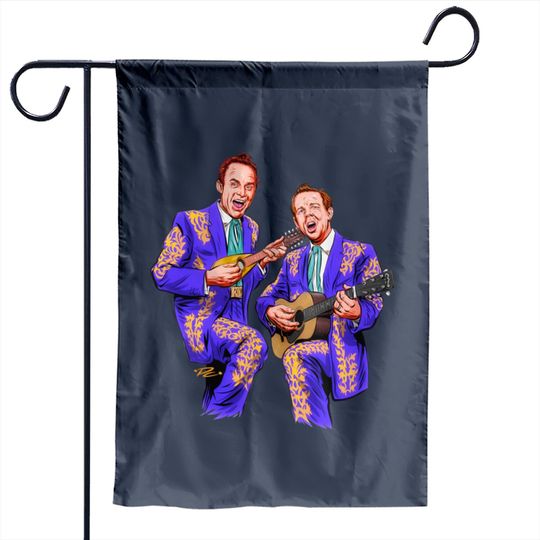 Discover The Louvin Brothers - An illustration by Paul Cemmick - The Louvin Brothers - Garden Flags