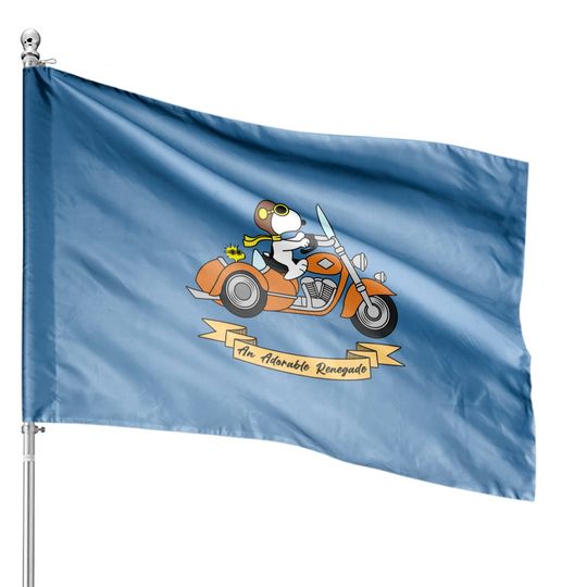 Discover Snoopy Motorcycle - Snoopy - House Flags