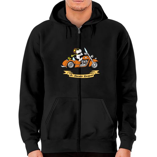 Discover Snoopy Motorcycle - Snoopy - Zip Hoodies